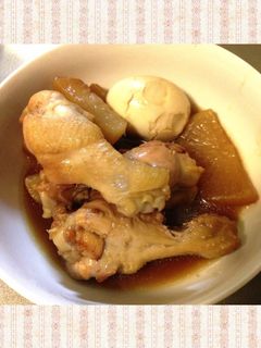 簡単!煮込むだけ*手羽元と玉子の甘辛煮-レシピのメイン写真