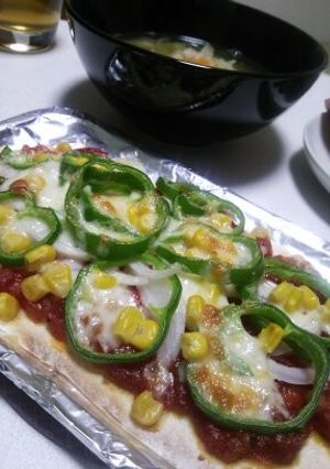 【ホットケーキＭＩＸ】ふわふわ手作りピザ-レシピのメイン写真