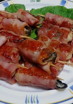 *カキのベーコン巻き*-レシピのメイン写真