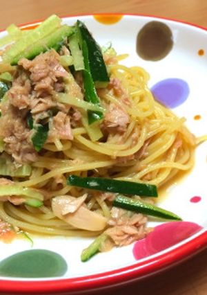 簡単きゅうりとシーチキンの冷製パスタ-レシピのメイン写真