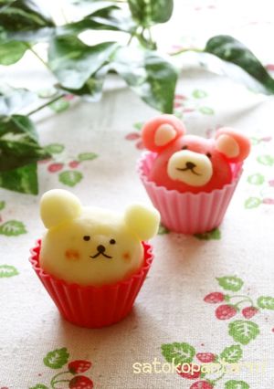 お弁当にシリコンカップのくまさん♪-レシピのメイン写真