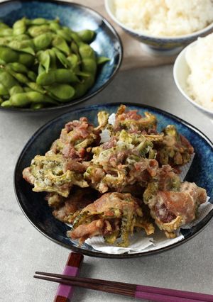 夫が愛する♡ゴーヤと豚肉のから揚げ-レシピのメイン写真