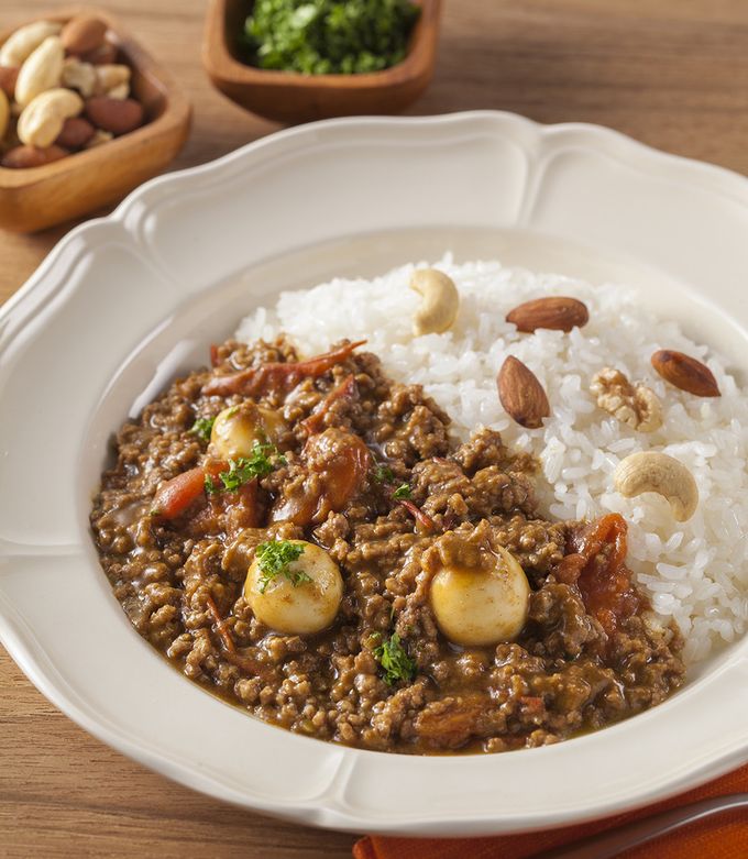 電子レンジで作る!簡単キーマエッグカレー-レシピのメイン写真