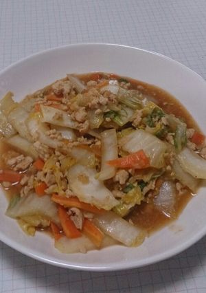 白菜とひき肉の中華風炒め☆-レシピのメイン写真