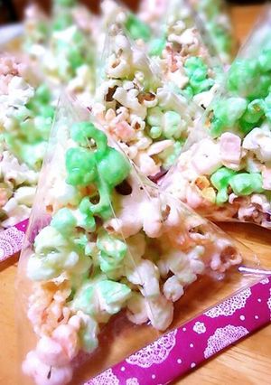 簡単な色つきポップコーン.:*:・'°☆-レシピのメイン写真