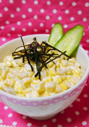 １分で完成♪ランチにコーンマヨのっけ丼-レシピのメイン写真