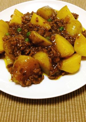 新じゃがのカレーそぼろ餡＊-レシピのメイン写真