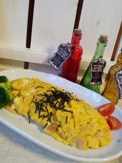 長芋でふわふわオムレツ-レシピのメイン写真