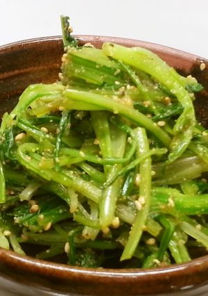 ほんのり甘い☆みぶなの胡麻和え-レシピのメイン写真
