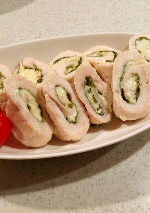 ササミでヘルシー肉巻き（シソチーズ）-レシピのメイン写真
