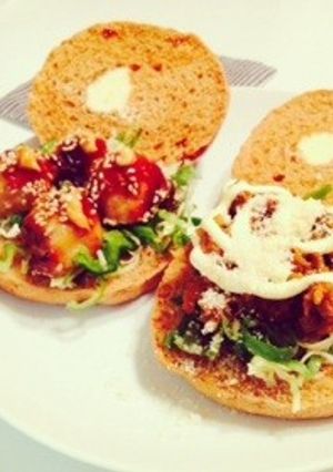 のこりものおかずdeカフェ風サンドイッチ-レシピのメイン写真