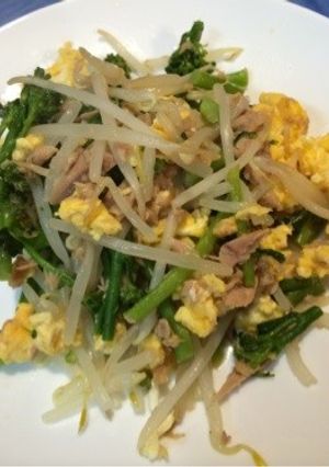 スティックセニョールともやしのたまご炒め-レシピのメイン写真