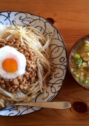 もやたま納豆丼-レシピのメイン写真