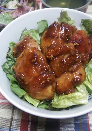 カリカリ焼き鳥丼-レシピのメイン写真