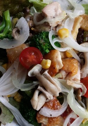 野菜もお肉もたっぷり食べようサラダ-レシピのメイン写真