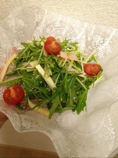 水菜とチータラのおつまみサラダ-レシピのメイン写真