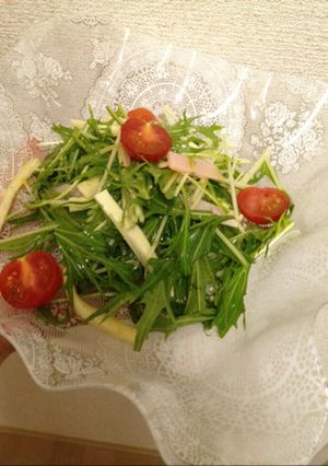 水菜とチータラのおつまみサラダ-レシピのメイン写真