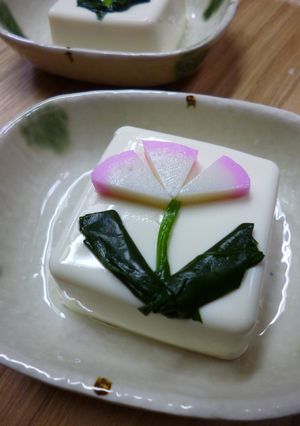 春・お花の冷奴-レシピのメイン写真