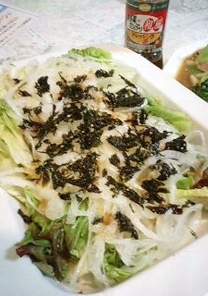 新玉ねぎと韓国のりのサラダ-レシピのメイン写真
