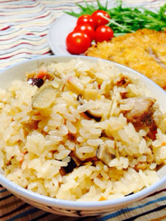 美味!具だくさん炊き込みご飯-レシピのメイン写真