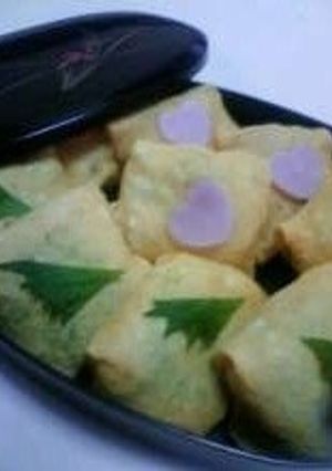 お花見弁当にも！包むだけ茶巾寿司-レシピのメイン写真