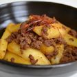 冷凍のフライドポテトで肉じゃが~♪