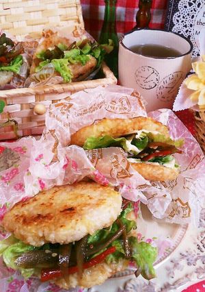 自宅で簡単♡ライスバーガー♡お弁当にも♡-レシピのメイン写真