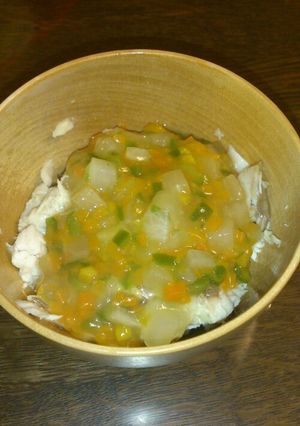 離乳食後期☆白身魚の野菜あんかけ-レシピのメイン写真