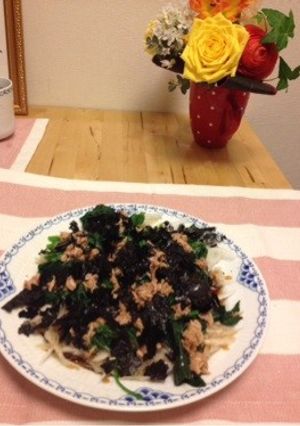 玉ねぎとほうれん草のポン酢サラダ-レシピのメイン写真