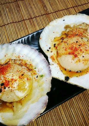 フライパンで簡単♪殻付きホタテバター-レシピのメイン写真
