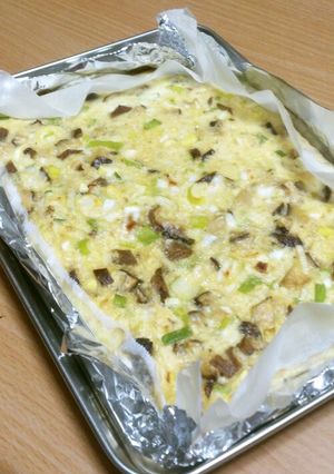 トースター①椎茸葱の卵豆腐焼？茶碗蒸風？-レシピのメイン写真