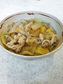 白菜と豚肉と春雨の煮びたし-レシピのメイン写真