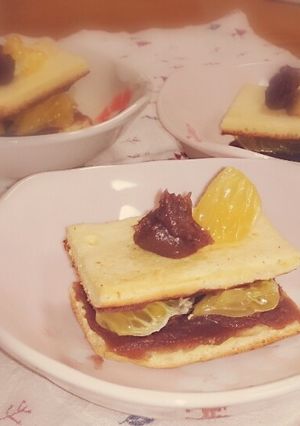 和果ごこち ゆずれもん餡サンドケーキ。-レシピのメイン写真