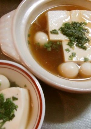 和果ごこちで、とろみ付き豆腐とうずら卵煮-レシピのメイン写真