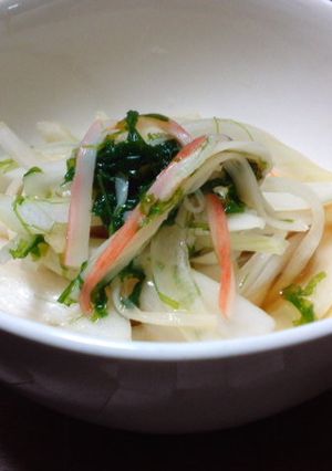 生青のりと新玉ねぎの酢の物風サラダ-レシピのメイン写真