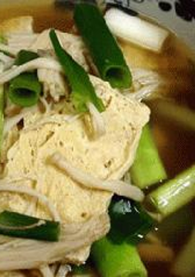 凍った豆腐とエノキの煮物-レシピのメイン写真