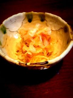簡単おつまみ、大根と梅ぼしのおかか和え-レシピのメイン写真
