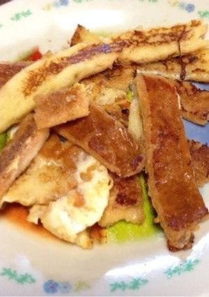 給料日前に☆パン耳のフレンチトースト☆-レシピのメイン写真