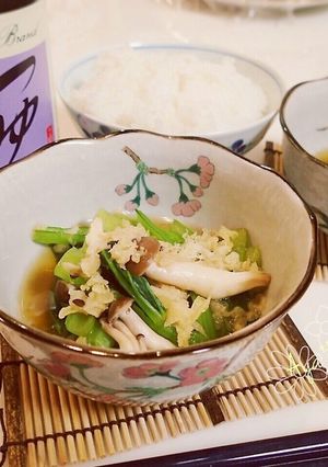 *小松菜と天かすの煮浸し*-レシピのメイン写真
