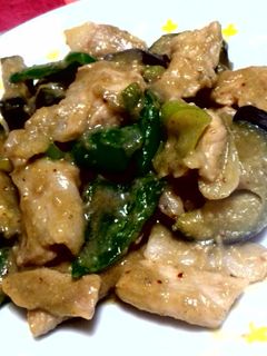 豚肉とナスのしょうが味噌炒め-レシピのメイン写真