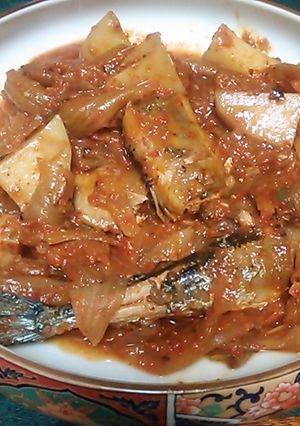さんまとじゃがいも玉ねぎのピリ辛煮-レシピのメイン写真