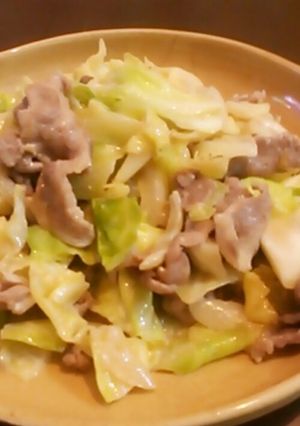 子どもも大好き☆キャベツと豚肉の炒めもの-レシピのメイン写真