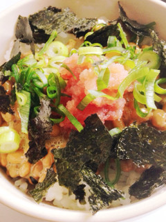 納豆明太子丼!-レシピのメイン写真