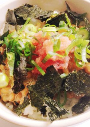 納豆明太子丼！-レシピのメイン写真