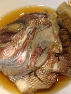 *鯛のあらとごぼうの煮付け(かぶと煮)*-レシピのメイン写真