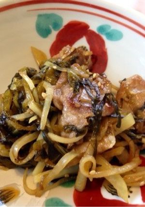 高菜と豚肉の油炒め♬-レシピのメイン写真