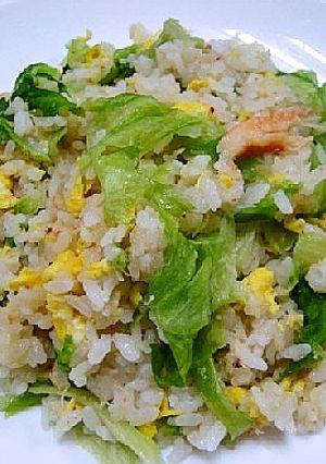 ★簡単！＊カニと玉子とレタスの炒飯＊♪-レシピのメイン写真