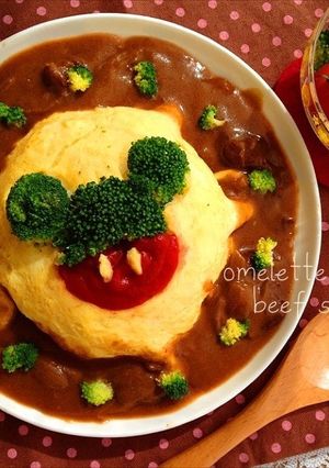 キャラご飯♡ミッキーオムライス-レシピのメイン写真