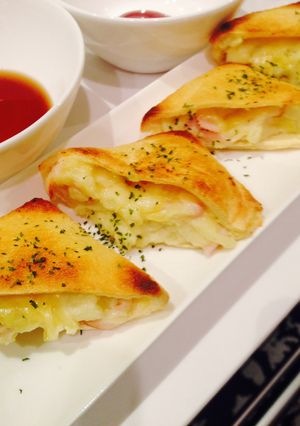 おつまみ☆サクッ薄揚げポテサラチーズ詰め-レシピのメイン写真