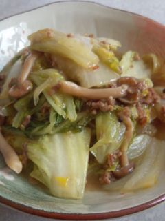 ☆白菜と豚挽き肉としめじの中華あんかけ☆-レシピのメイン写真
